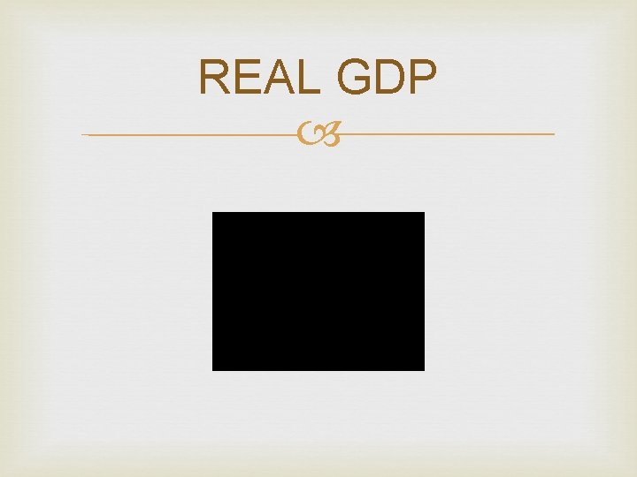 REAL GDP 