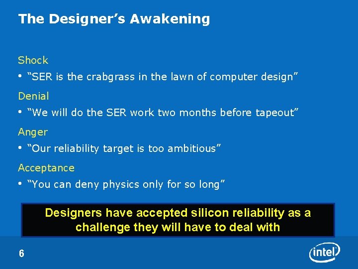 The Designer’s Awakening Shock • “SER is the crabgrass in the lawn of computer