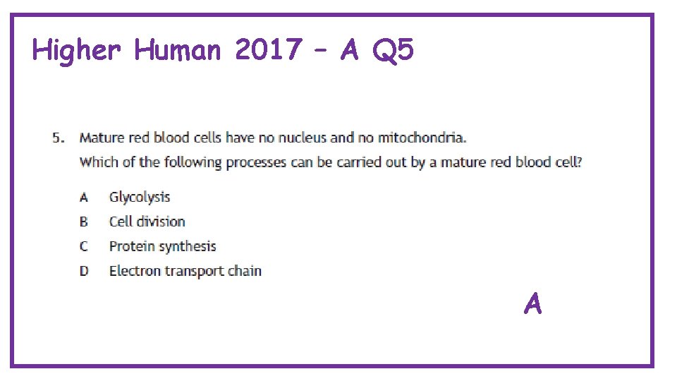 Higher Human 2017 – A Q 5 A 