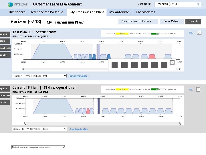 Duplicate Customer Lease Management Verizon (6248) Dashboard My Services Portfolio My Transmission Plans My