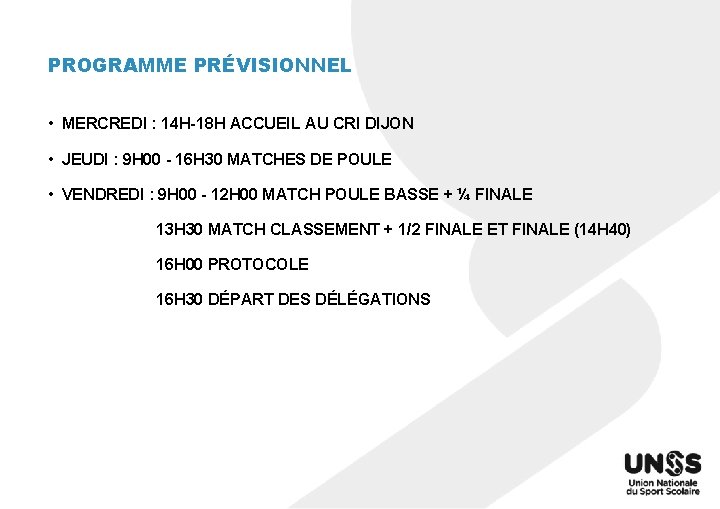 PROGRAMME PRÉVISIONNEL • MERCREDI : 14 H-18 H ACCUEIL AU CRI DIJON • JEUDI