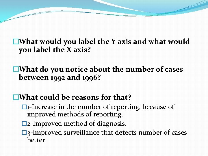 �What would you label the Y axis and what would you label the X