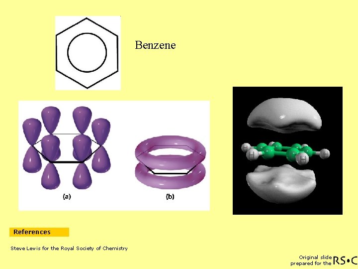 Benzene References Steve Lewis for the Royal Society of Chemistry Original slide prepared for