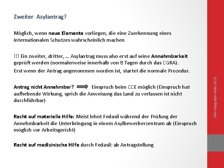 Zweiter Asylantrag? Möglich, wenn neue Elemente vorliegen, die eine Zuerkennung eines internationalen Schutzes wahrscheinlich