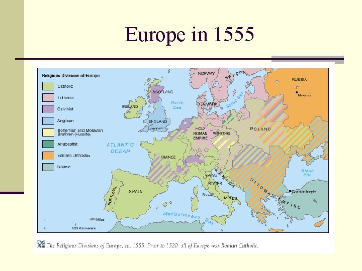 Europe in 1555 