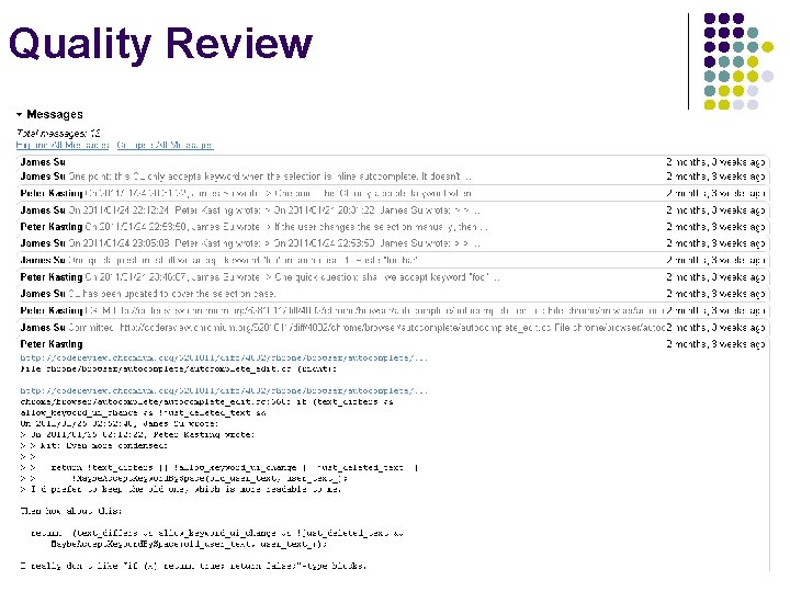 Quality Review 
