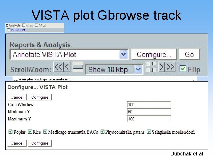 VISTA plot Gbrowse track Dubchak et al 