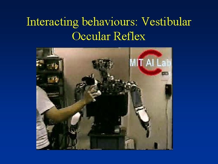 Interacting behaviours: Vestibular Occular Reflex 