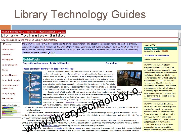 Library Technology Guides o. y g o l o n h w i l.