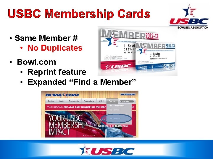 USBC Membership Cards • Same Member # • No Duplicates • Bowl. com •