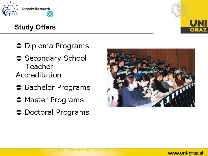 Study Offers Diploma Programs Secondary School Teacher Accreditation Bachelor Programs Master Programs Doctoral Programs