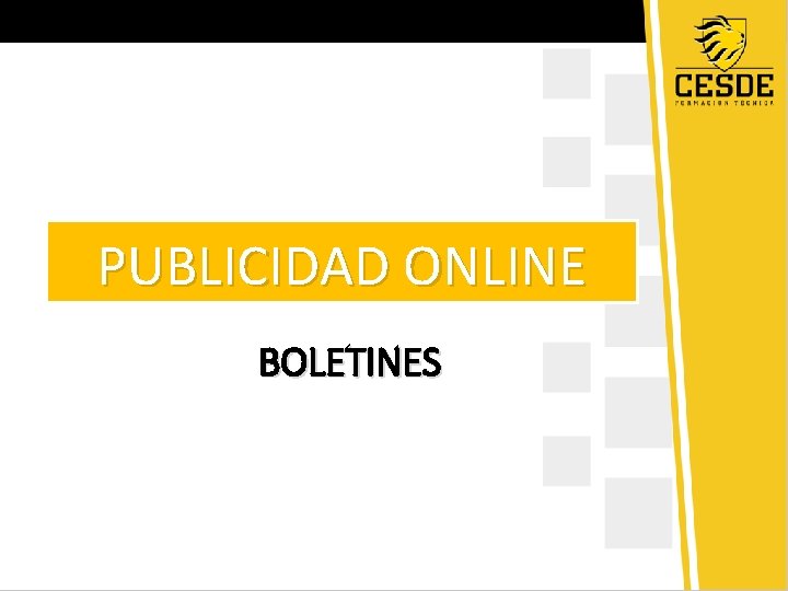 PUBLICIDAD ONLINE BOLETINES 