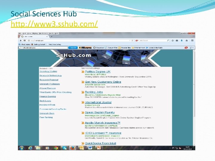 Social Sciences Hub http: //www 3. sshub. com/ 