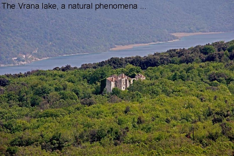 The Vrana lake, a natural phenomena. . . 