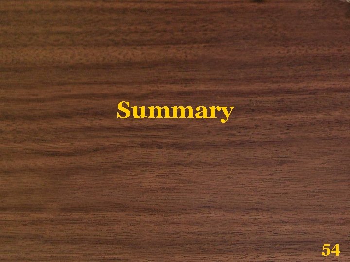 Summary 54 Summary 54