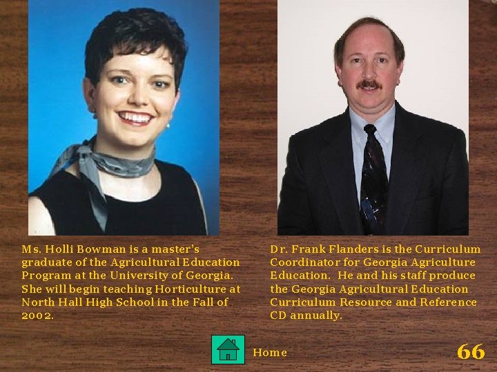 Ms. Holli Bowman is a master’s graduate of the Agricultural Education Program at the Ms. Holli Bowman is a master’s graduate of the Agricultural Education Program at the