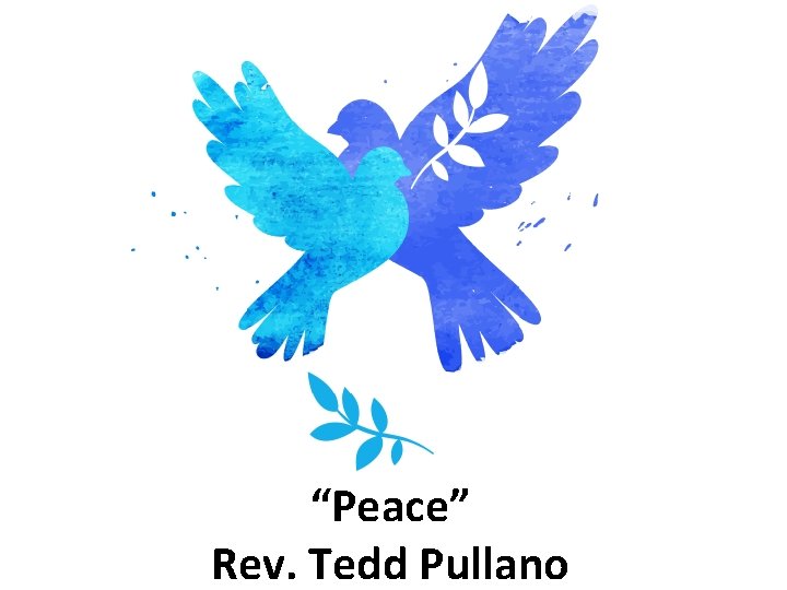 “Peace” Rev. Tedd Pullano 