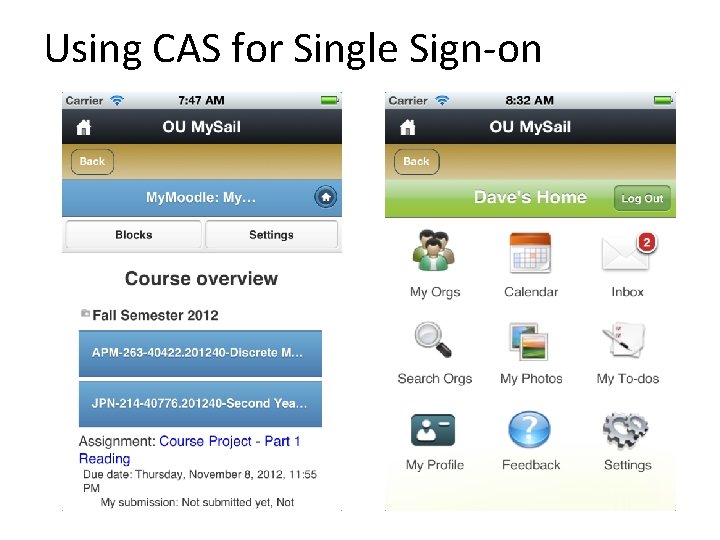 Using CAS for Single Sign-on 