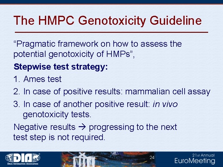 The HMPC Genotoxicity Guideline “Pragmatic framework on how to assess the potential genotoxicity of