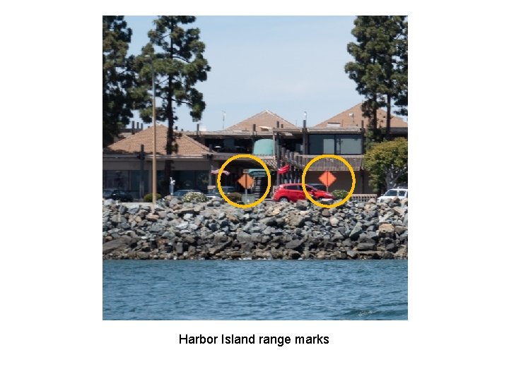 Harbor Island range marks 