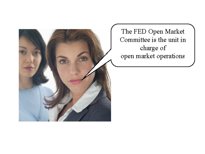 The FED Open Market Committee is the unit in charge of open market operations