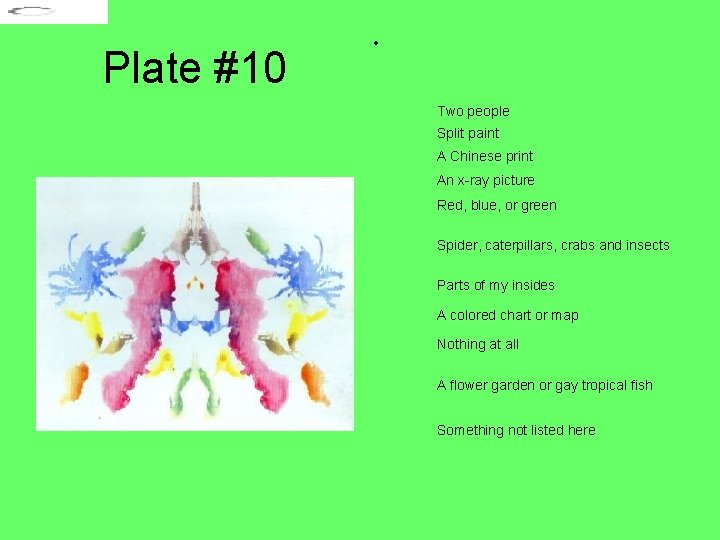 Plate #10 • Two people Split paint A Chinese print An x-ray picture Red,