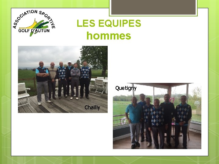 LES EQUIPES hommes Quetigny Chailly 