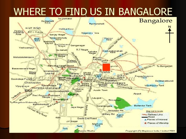 WHERE TO FIND US IN BANGALORE 