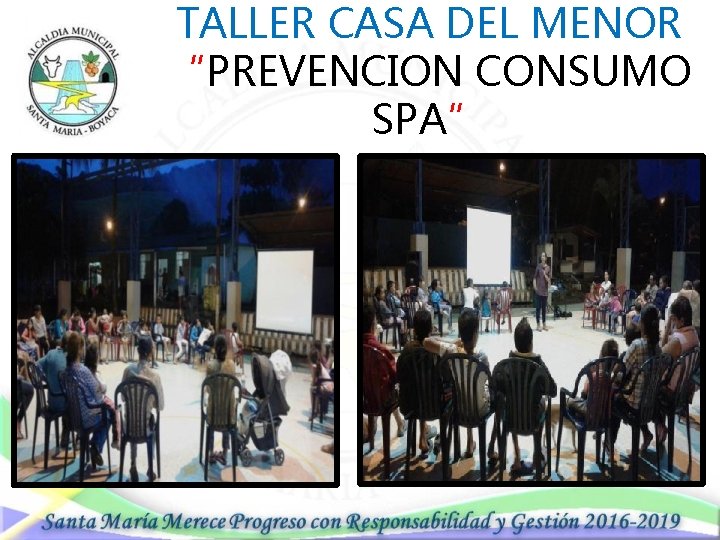 TALLER CASA DEL MENOR “PREVENCION CONSUMO SPA” 