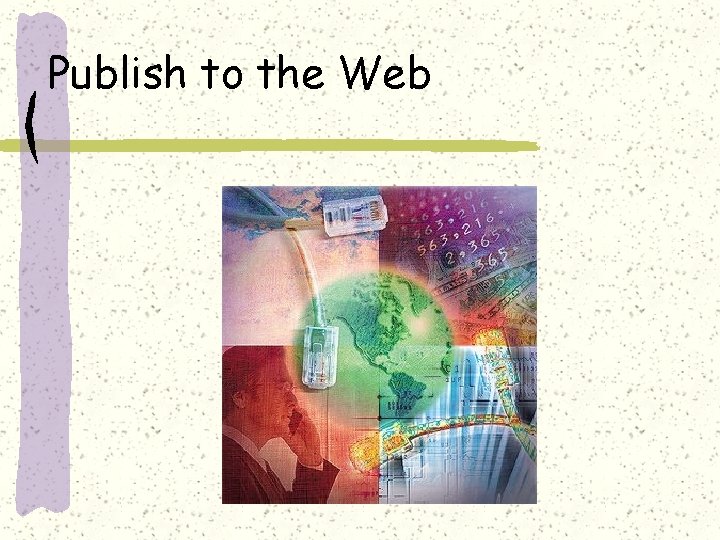 Publish to the Web 
