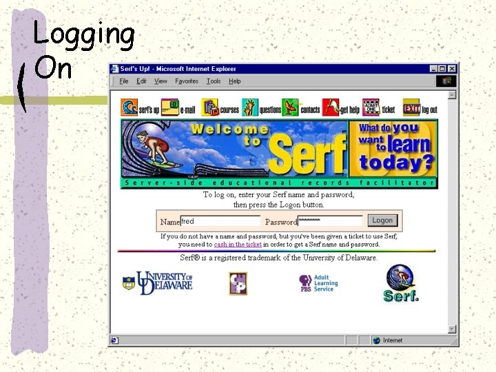 Logging On 