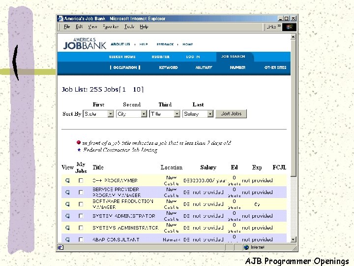 AJB Programmer Openings 