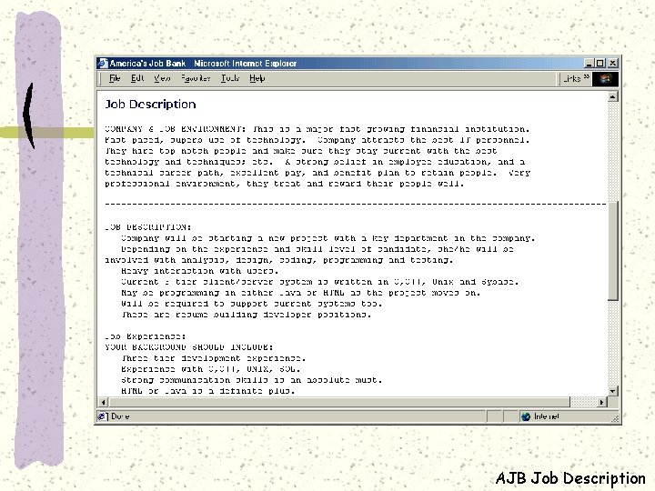 AJB Job Description 