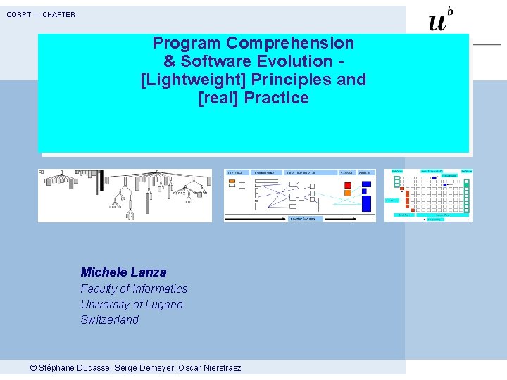 OORPT — CHAPTER Program Comprehension & Software Evolution [Lightweight] Principles and [real] Practice Michele