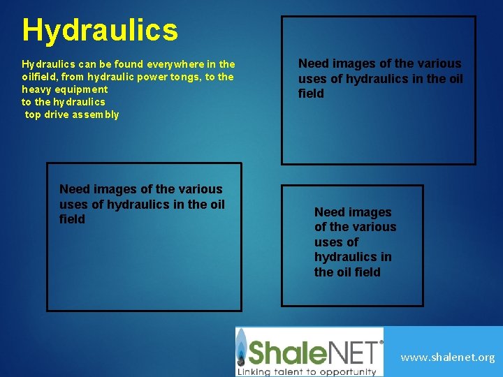 Hydraulics can be found everywhere in the oilfield, from hydraulic power tongs, to the