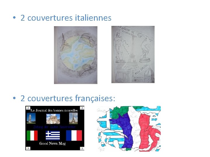  • 2 couvertures italiennes • 2 couvertures françaises: 