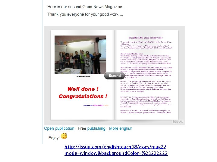 http: //issuu. com/englishteach 08/docs/mag 2? mode=window&background. Color=%23222222 