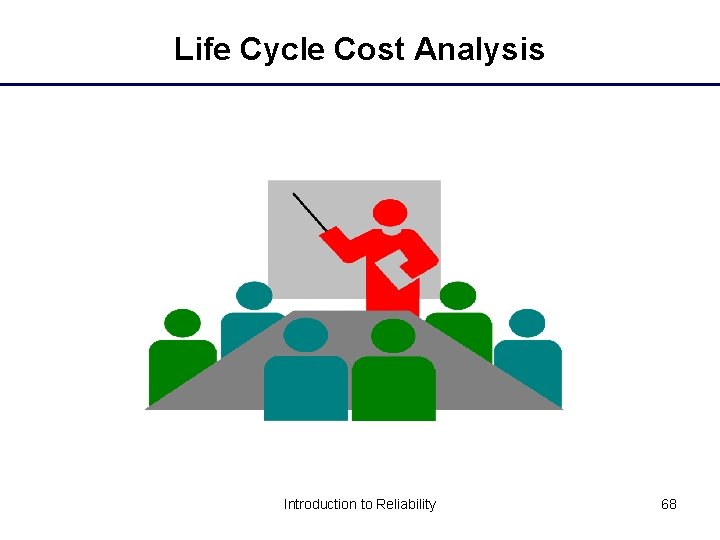 Life Cycle Cost Analysis Introduction to Reliability 68 