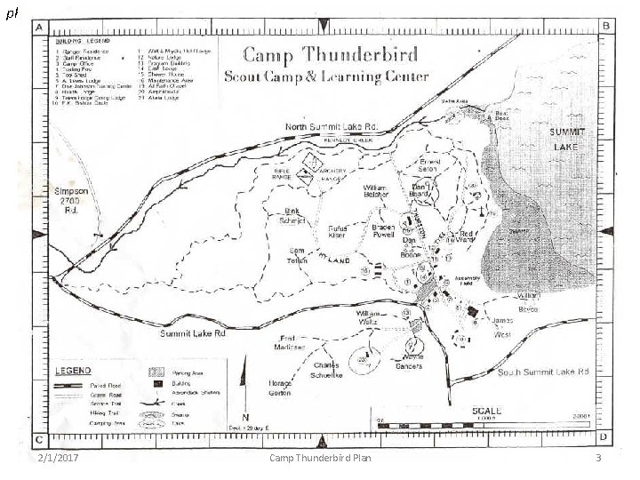 phcscouts. org/tbird DRAFT 2/1/2017 Camp Thunderbird Plan 3 