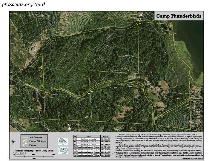 phcscouts. org/tbird DRAFT 2/1/2017 Camp Thunderbird Plan 4 