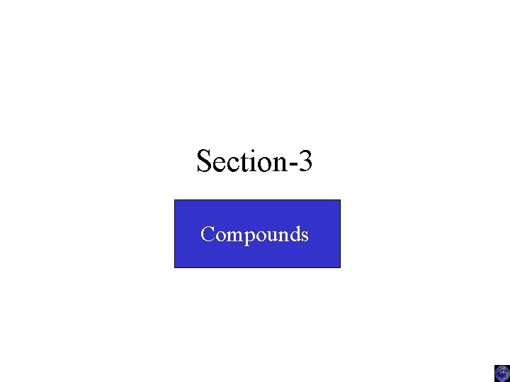 Section-3 Compounds 