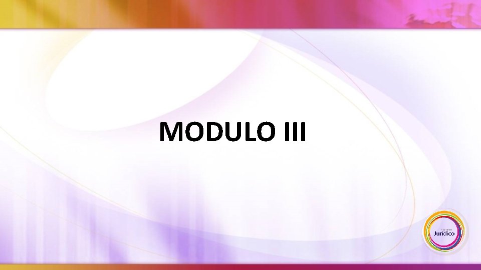 MODULO III 