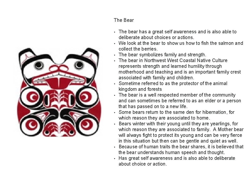 The Bear • The bear has a great self awareness and is also able
