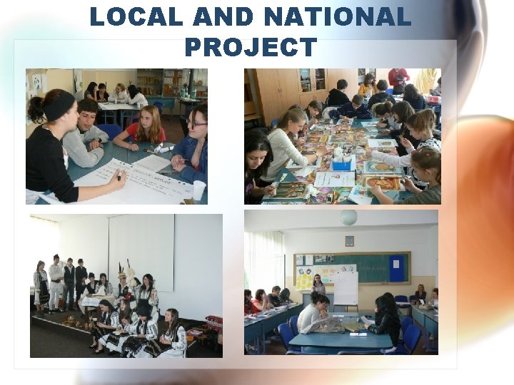 LOCAL AND NATIONAL PROJECT 