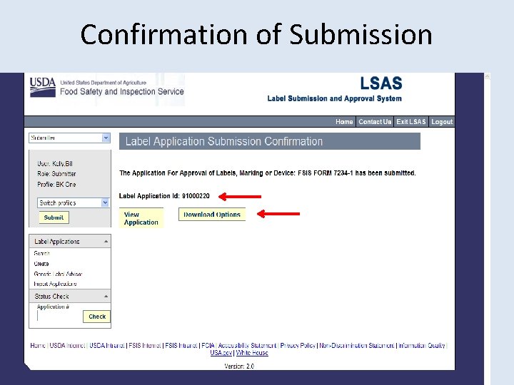 Confirmation of Submission 