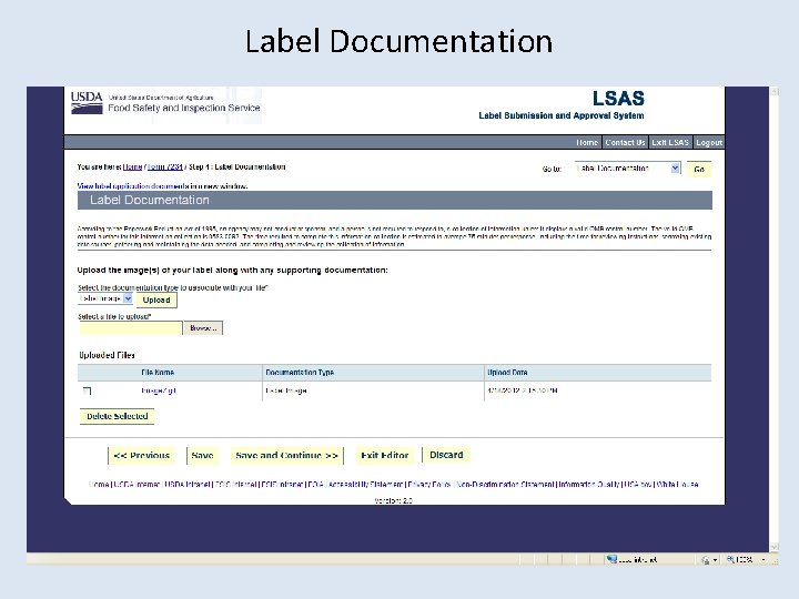 Label Documentation 