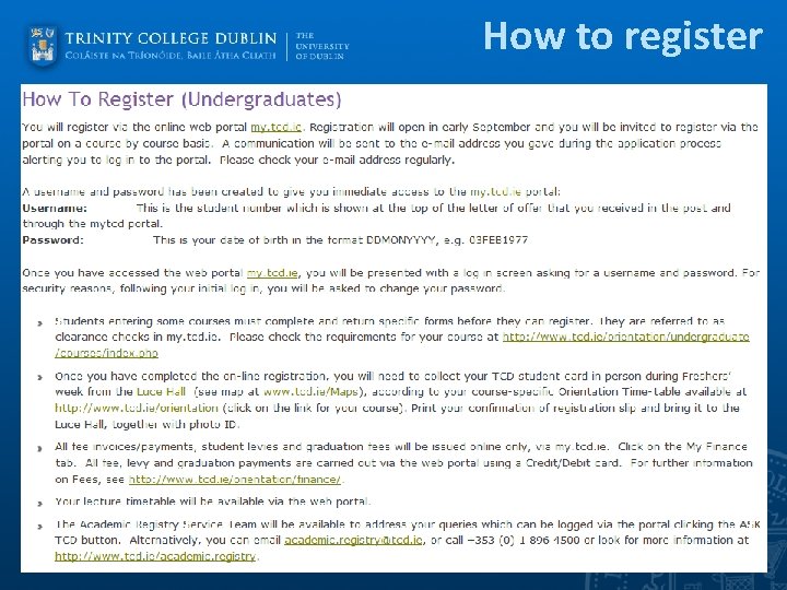 How to register 