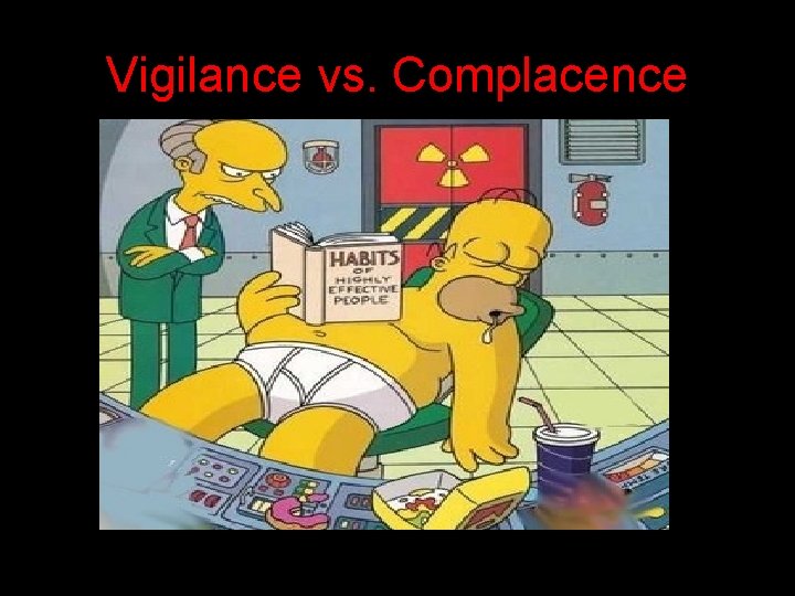 Vigilance vs. Complacence 