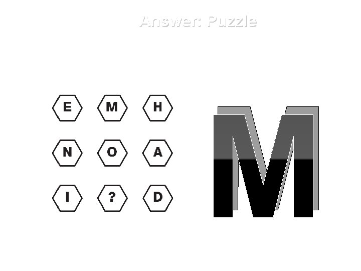 Answer: Puzzle M 