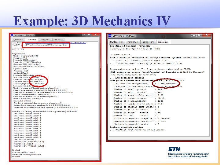 Example: 3 D Mechanics IV 